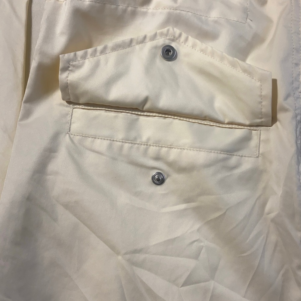 Nike Womens Utility Field Jacket Sail White Full‎ Zip Snap Cargo Pockets Small - Picture 4 of 9